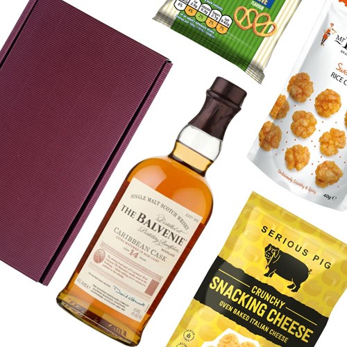 The Balvenie Caribbean Cask 14 Year Old Whisky Nibbles Hamper